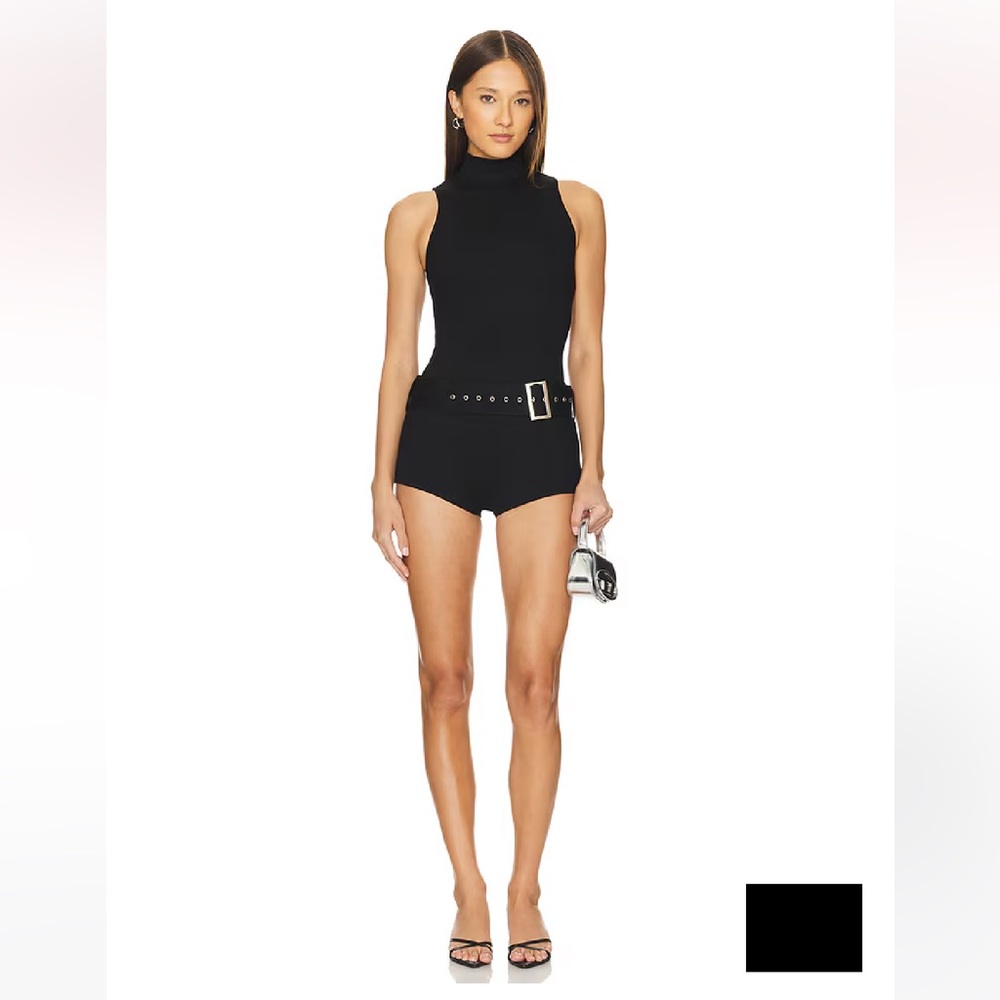 superdown Black Sleeveless Romper